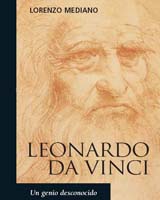 Portada de la biografía de Leonardo da Vinci escrita por Lorenzo Mediano
